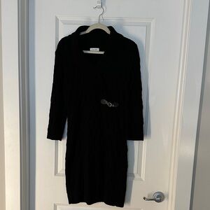 Calvin Klein Black Long Sleeve Dress